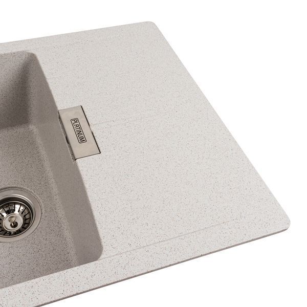 Гранитная мойка для кухни Platinum 6250 ZIRKONE матовый топаз 41599 фото