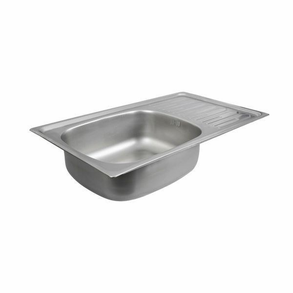 Кухонная мойка из нержавеющей стали Platinum САТИН 7645 (0,8/180 мм) 11694 фото