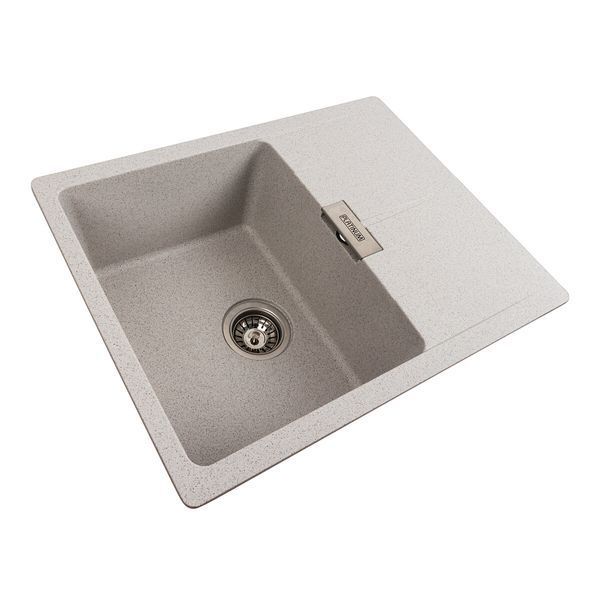 Гранитная мойка для кухни Platinum 6250 ZIRKONE матовый топаз 41599 фото