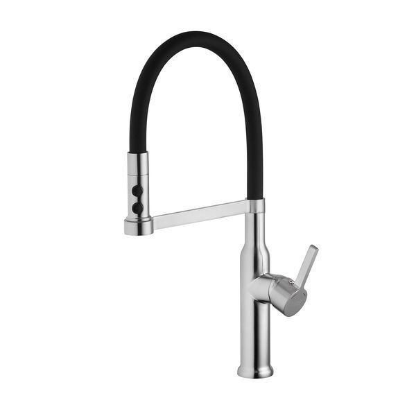 Комплект кухонной мойки Kroner KRP Geb&uuml;rstet 63х50HM ST04 BLK SL43711 фото