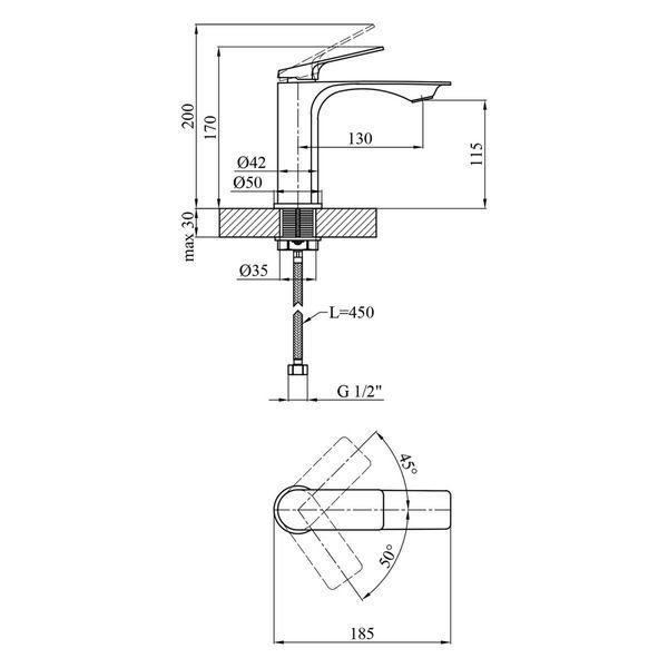 Набір 3 в 1 для ванної кімнати Kroner KRP Graz - SCH063 SS72411 фото