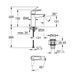Змішувач для раковини Grohe QuickFix Start ES M-Size 237462432 з донним клапаном CV036253 фото 2
