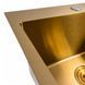 Кухонна мийка 50*50 PVD Gold Valeso Handmade (сифон круглий, 3,0/0,8) 45921 фото 4