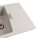 Гранитная мойка для кухни Platinum 6250 ZIRKONE матовый топаз 41599 фото 3