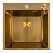 Кухонна мийка 50*50 PVD Gold Valeso Handmade (сифон круглий, 3,0/0,8) 45921 фото 1