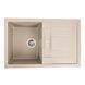 Гранитная мойка для кухни Platinum 7850 TROYA матовый Титан 40391 фото 1