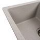 Гранитная мойка для кухни Platinum 6250 ZIRKONE матовый топаз 41599 фото 4
