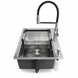 Комплект кухонной мойки Kroner KRP Geb&uuml;rstet 63х50HM ST04 BLK SL43711 фото 5
