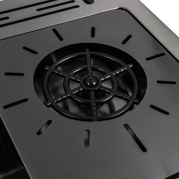 Кухонна мийка чорна PVD 78*46 Platinum Handmade 42225 фото