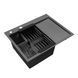 Кухонная мойка Kroner KRP Schwarze - 6350LHM PVD (3.0/1.0 мм) CV031322 фото 5