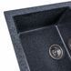 Гранитная мойка для кухни Platinum 7850 TROYA матовая Графит 3228 фото 4