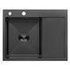 Комплект кухонной мойки Kroner KRP Schwarze 6350LHM PVD ST06 nero SL42179 фото 3