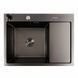 Комплект кухонной мойки Platinum Handmade CM 65*50 L PVD pl23562 фото 2
