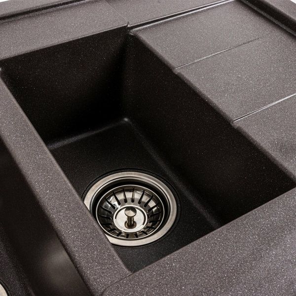 Гранитная мойка для кухни Platinum 7850W TOSKANA матовый Гренадин 40386 фото