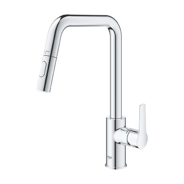 Змішувач для кухні з висувним виливом Grohe QuickFix Start 30631000 CV036255 фото
