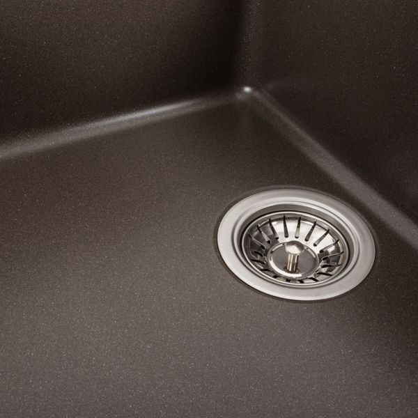 Гранитная мойка для кухни Platinum 7850 TROYA матовая Темная скала 40392 фото