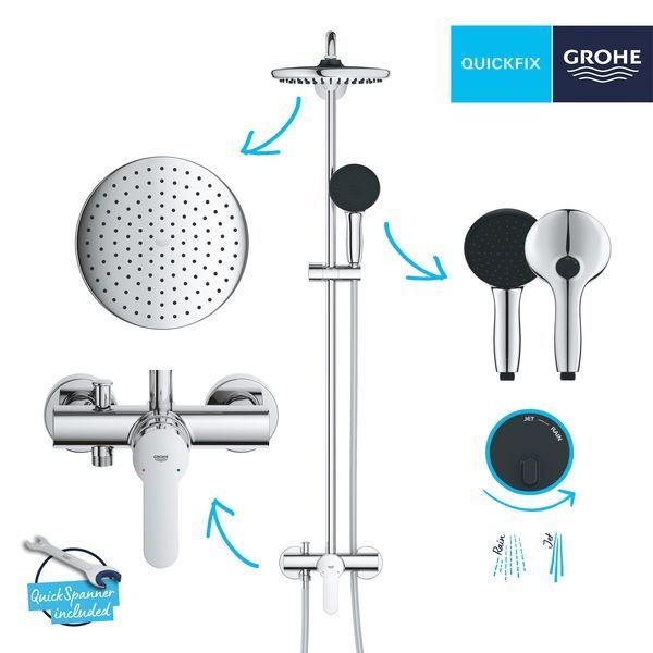 Душова система Grohe QuickFix Vitalio Start System 250 26679001 CV033965 фото