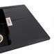 Гранитная мойка для кухни Platinum 6250 ZIRKONE матовая Черная 41600 фото 5