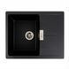 Гранитная мойка для кухни Platinum 6250 ZIRKONE матовая Черная 41600 фото 1