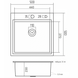 Комплект кухонной мойки Valeso 50х50HM Kitchen Line SL73311 фото 3