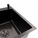 Кухонна мийка CM 65*50 R чорна PVD VALESO Handmade (круглий сифон 3,0/0,8) 45902 фото 3