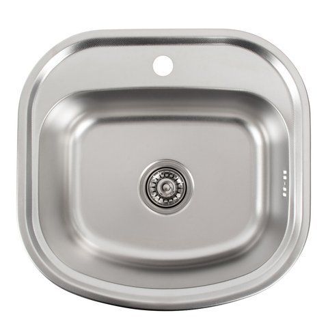 Кухонна мийка з нержавіючої сталі Platinum ДЕКОР 4947 (0,8/180 мм) 11646 фото
