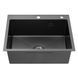 Комплект кухонной мойки Kroner KRP Schwarze 60х50HM PVD Kitchen Line Grafite SL43844 фото 4