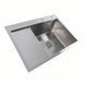 КУХОННАЯ МОЙКА PLATINUM HANDMADE 65*50(КВАДРАТНЫЙ СИФОН 3,0/1) 65*50 фото 3