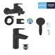 Набор смесителей 3 в 1 для ванной комнаты Grohe QuickFix Start Black UA303301SQ CV032757 фото 12