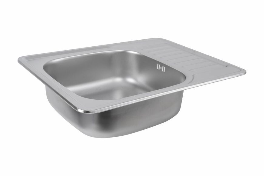 Кухонна мийка з нержавіючої сталі Platinum 6550 САТИН (0,8/180 мм) 11477 фото