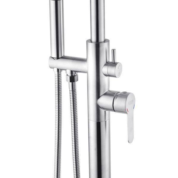 Смеситель для ванны напольный Kroner KRP Edelstahl Klassisch - ESG077 CV029975 фото