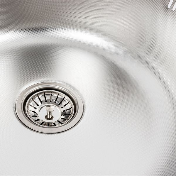 Кухонна мийка з нержавіючої сталі Platinum ДЕКОР 7750 (0,8/180 мм) 11697 фото
