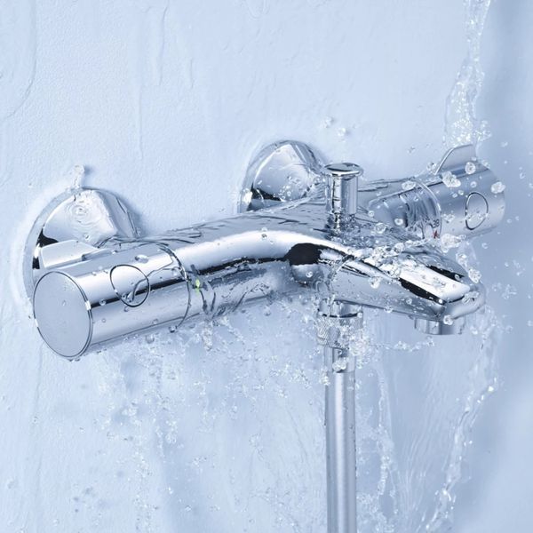 Змішувач для ванни Grohe Grohtherm 800 34567000 з душовим гарнітуром 27948001 (34567001) CV032204 фото