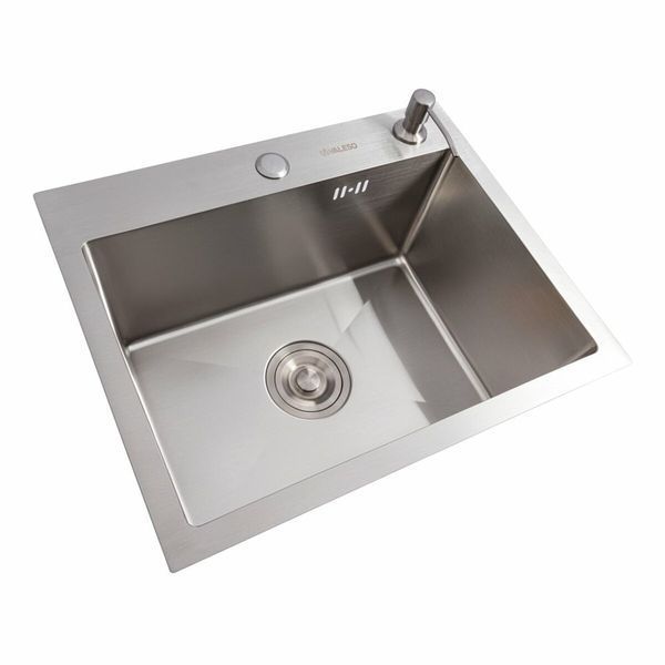 Кухонна мийка 50*40 нержавійка Valeso Handmade (3,0/0,8) 47081 фото