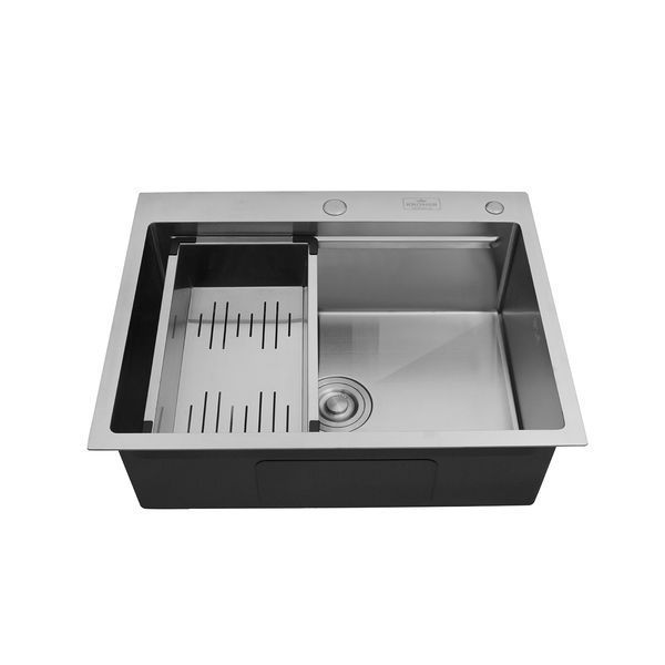 Комплект кухонной мойки Kroner KRP Geb&uuml;rstet - 6350HM C03111BLK ST319564 фото