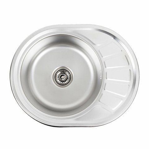 Кухонная мойка из нержавеющей стали Platinum ДЕКОР 5745 (0,6/170 мм) 11551 фото