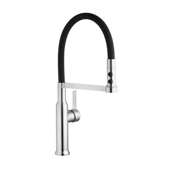 Комплект кухонной мойки Kroner KRP Geb&uuml;rstet 50х50HM ST04 BLK SL43479 фото