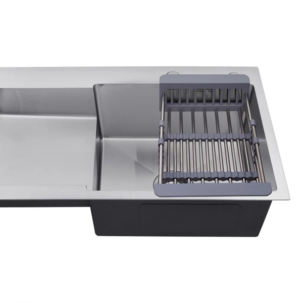 Комплект кухонної мийки Kroner 780х480 RHM Geb&uuml;rstet ST030021 фото
