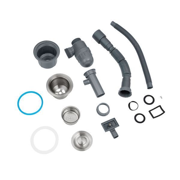Кухонна мийка Kroner KRP Schwarze - SET7545NG PVD (3.0/0.8 мм) CV033806 фото