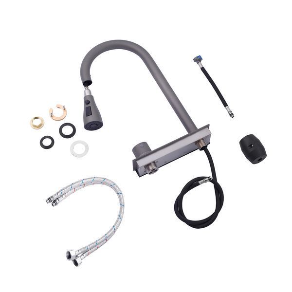 Кухонна мийка Kroner KRP Schwarze - SET7545NG PVD (3.0/0.8 мм) CV033806 фото