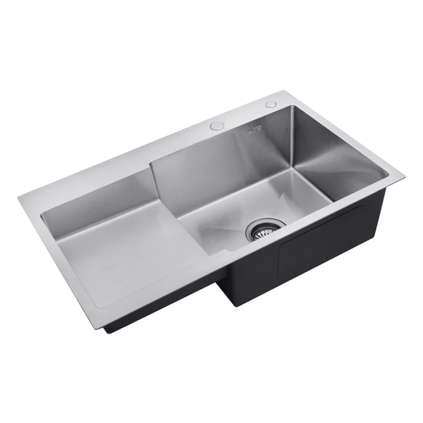 Комплект кухонної мийки Kroner 780х480 RHM Geb&uuml;rstet ST030021 фото