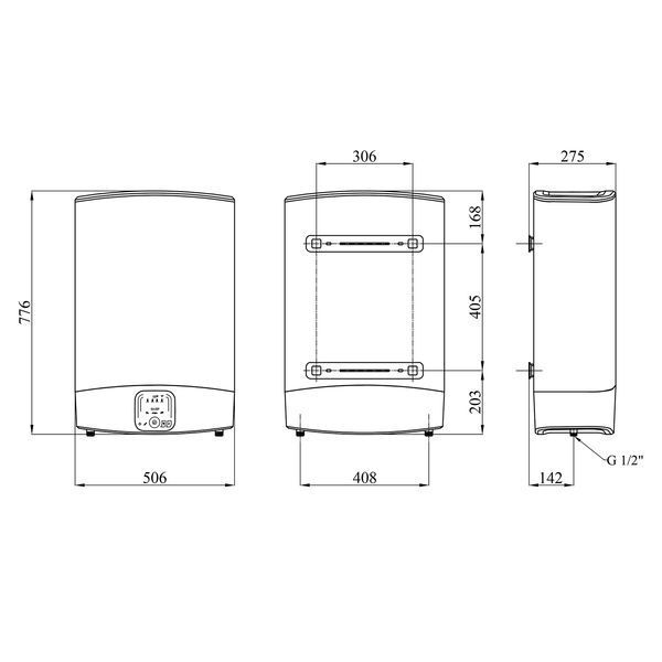 Водонагрівач Ariston VLS EVO 50 EU WI-FI з мокрим ТЕНом 3626323 CV034109 фото