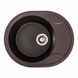 Гранитная мойка для кухни Platinum 5847 ONYX матовая Шоколад 38979 фото 1