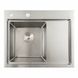 Кухонная мойка нержавейка 58*48 L Platinum Handmade (два отверстия, круглый сифон 3,0/0,8) 42228 фото 1