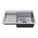 Комплект кухонної мийки Kroner 780х480 RHM Geb&uuml;rstet ST030021 фото 3