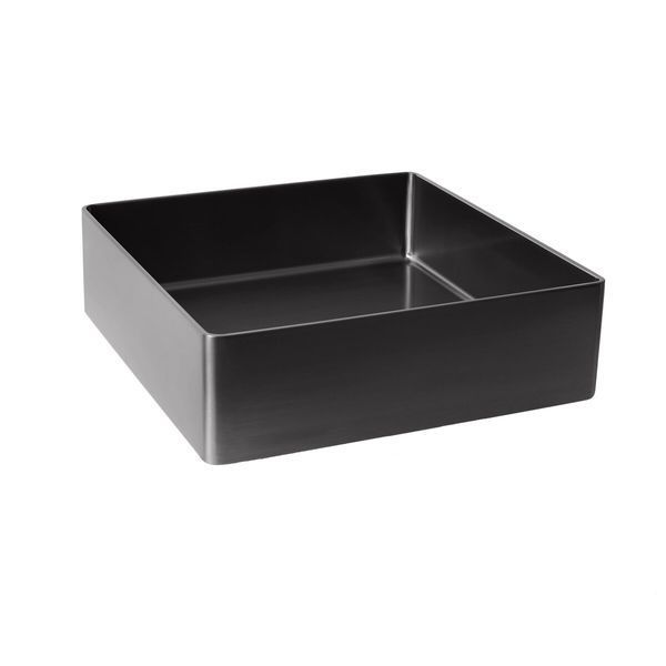 Умивальник Platinum Handmade PVD чорний 400x400 мм 23600 фото