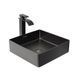 Умивальник Platinum Handmade PVD чорний 400x400 мм 23600 фото 3